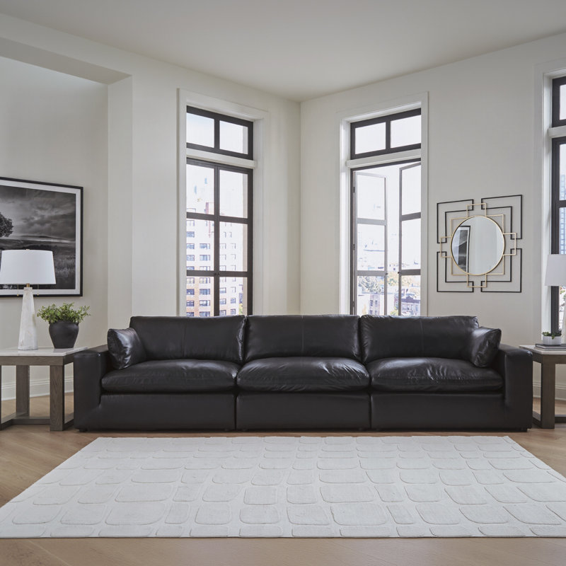 Coventry 3-Piece Sectional Sofa, Black