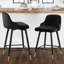 Swivel Velvet Upholstered Counter & Bar Stool With Solid Metal Frame-1921254708-1929667211