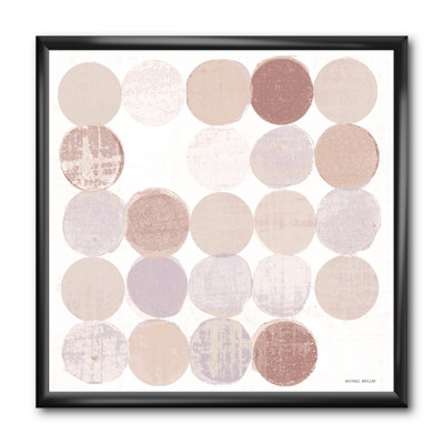 « shade of rose geometric points i »-reproduction d’image sur toile