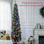Arbre de Noël artificiel 8 pi avec 8 lumières, 668 branches, 250 lumières DEL colorées et base en acier-1675915944