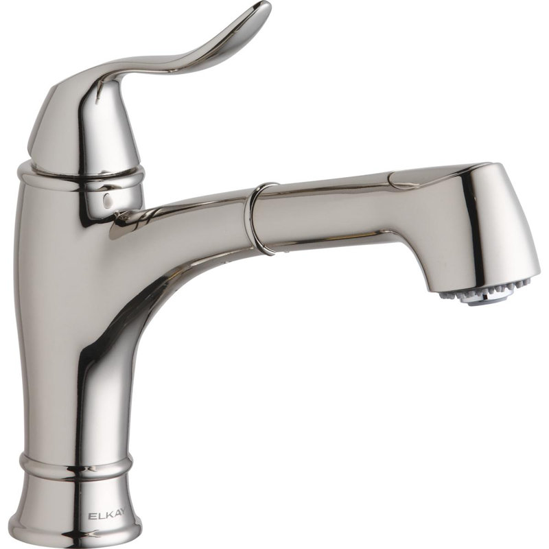 Explore Pull Out Bar Faucet with Side Spray, Polished Nickel