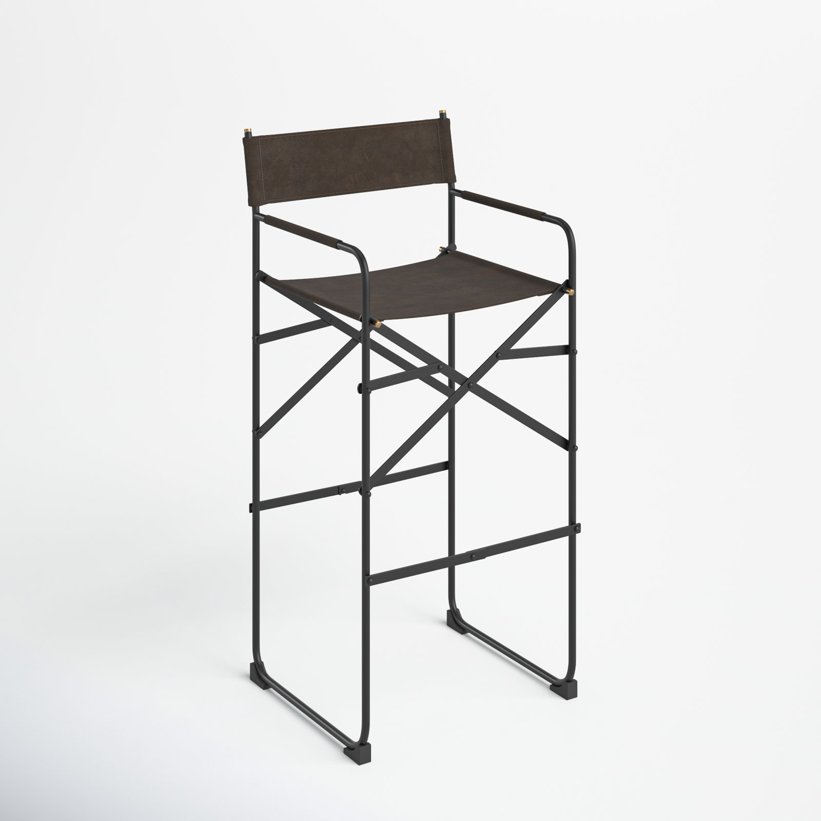 Sambac Bar and Counter Stool, Bar Stool (30.5” Seat Height), Dark Brown