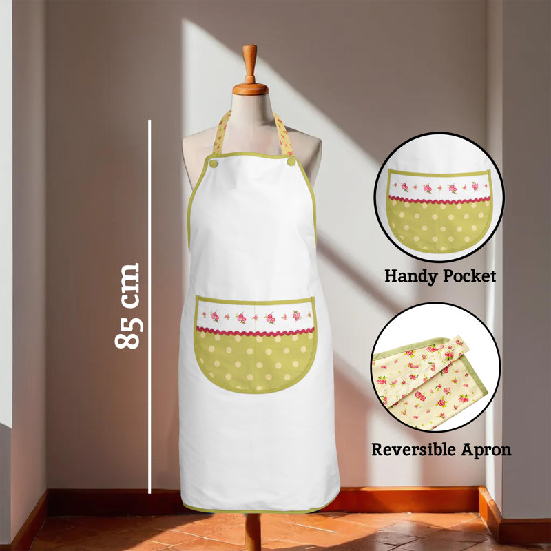 Rose Cottage Floral Bib Apron