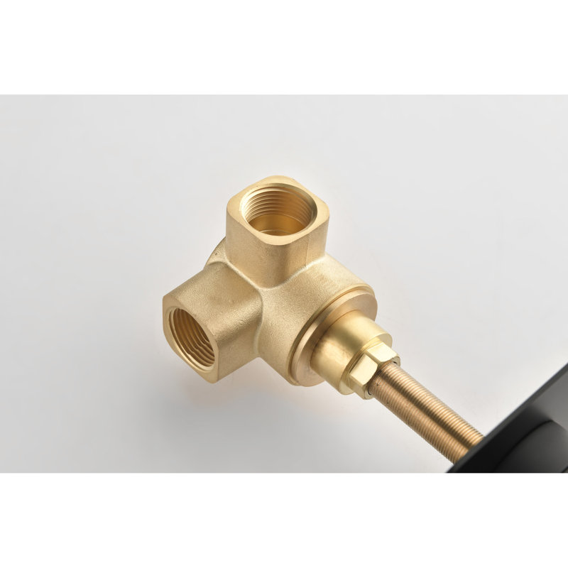 Master Shower Volume Control - Adjustable Brass Handle Valve Body. 3/4" Cast Metal Valve, & Rust. Matt Black Finish. Easy Installation. 3.57 In. Width X 2.19 Height Depth. 2.02 Lb. Weight Control.