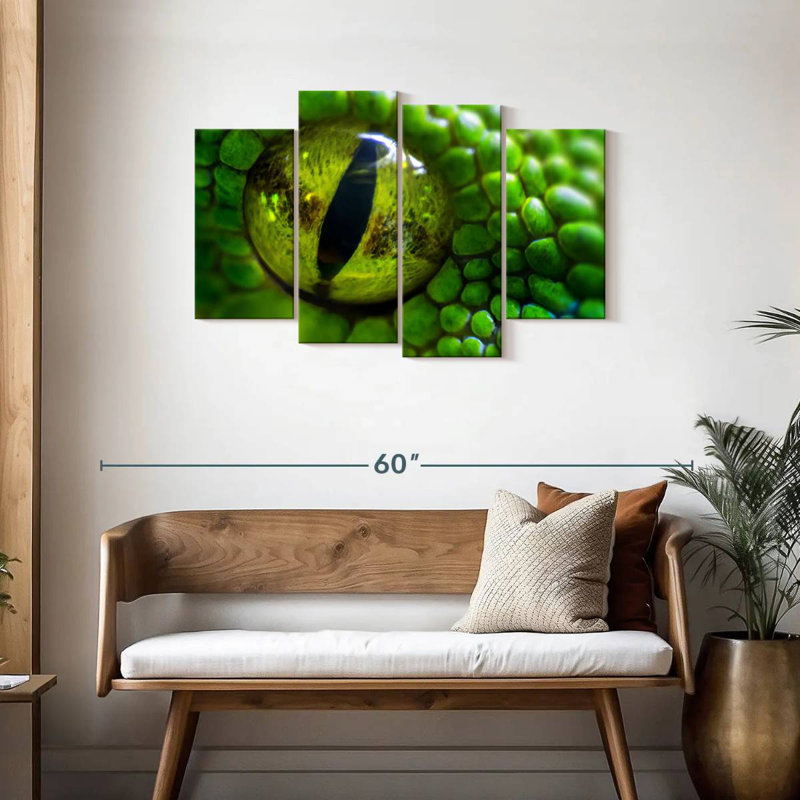 Brampt Green Python Eye, 27" H x 43" W