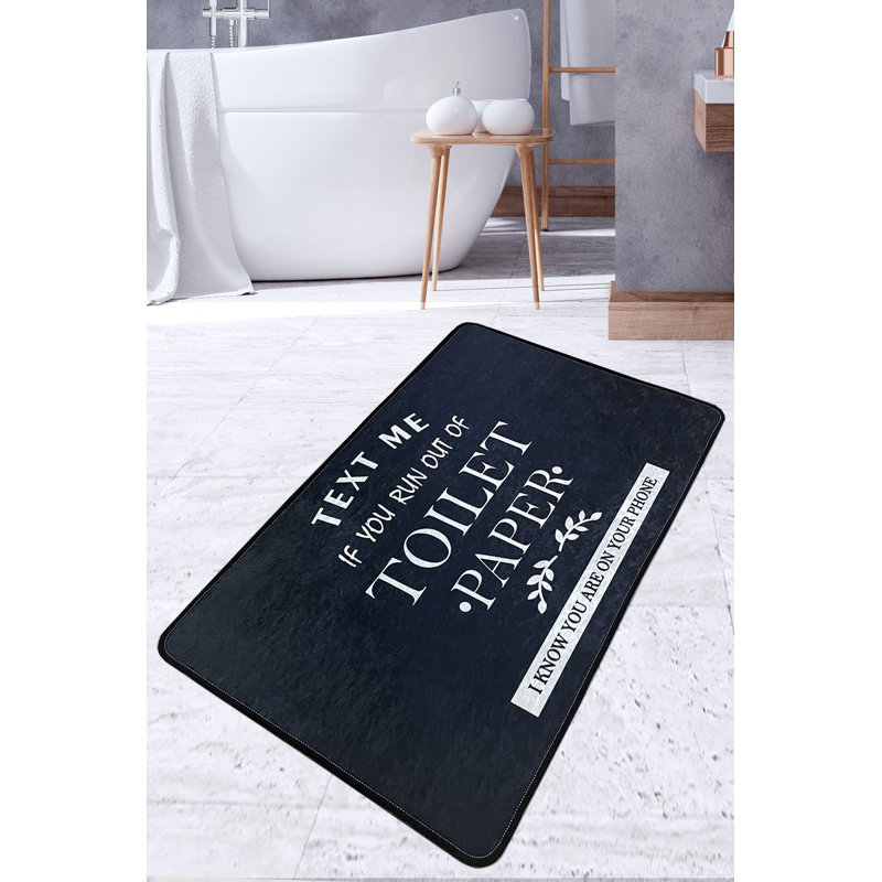 Tapis de bain antibactérien, antidérapant, 2,3 x 4,0 pieds | 100% polyester, hauteur des poils: 0,4 pouce, 20,5 oz / pied carré | Lavable à la machine, facile d'entretien, parfait pour la sécurité et le confort de la salle de bain | Durable et élégant pour la maison