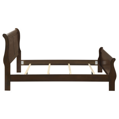 Daleyza Wood Queen Sleigh Bed Cappuccino