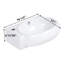 Lavabo de salle de bain mural ovale en céramique avec trop-plein et trou de robinet 16 po x l 11 po