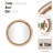 Round Manufactured Wood Wall Mirror with Beaded Detailing-550921480