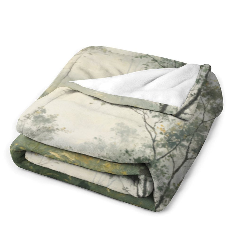 Jeté en flanelle de luxe Misty Mountain, 60 x 80 po