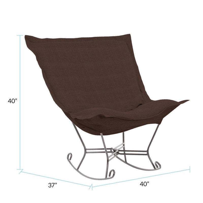 Chaise à bascule Azaria, Chocolat