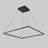 Atria Integrated LED Linear Pendant Height Adjustable ETL Certified Square Chandelier Lighting-663484630-663484631