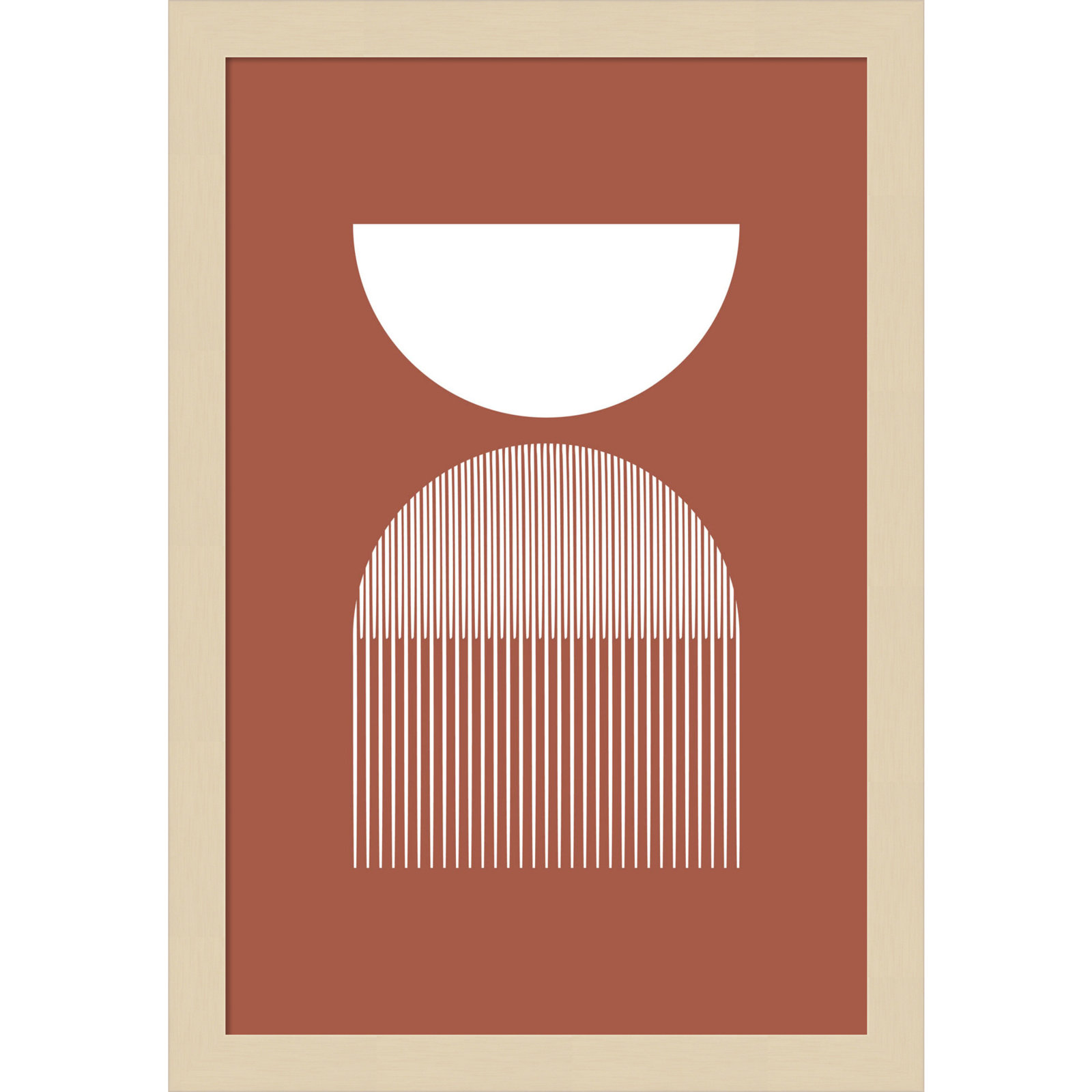 Offline "Mid 31" Print by Jacob Goossen, Brown, 17" H x 12" W x 1" D