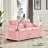 Versatile Foldable Double Seat Recliner, Comfortable Velvet Pull-Out Sleeper Sofa Bed With Side Pockets, USB Port, Swivel Phone Stand, Ashtray And Adjustable Backrest-178860270
