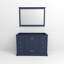 Meuble-lavabo simple bleu marine 48 po X P 22 po D et 46 po Miroir-117984765