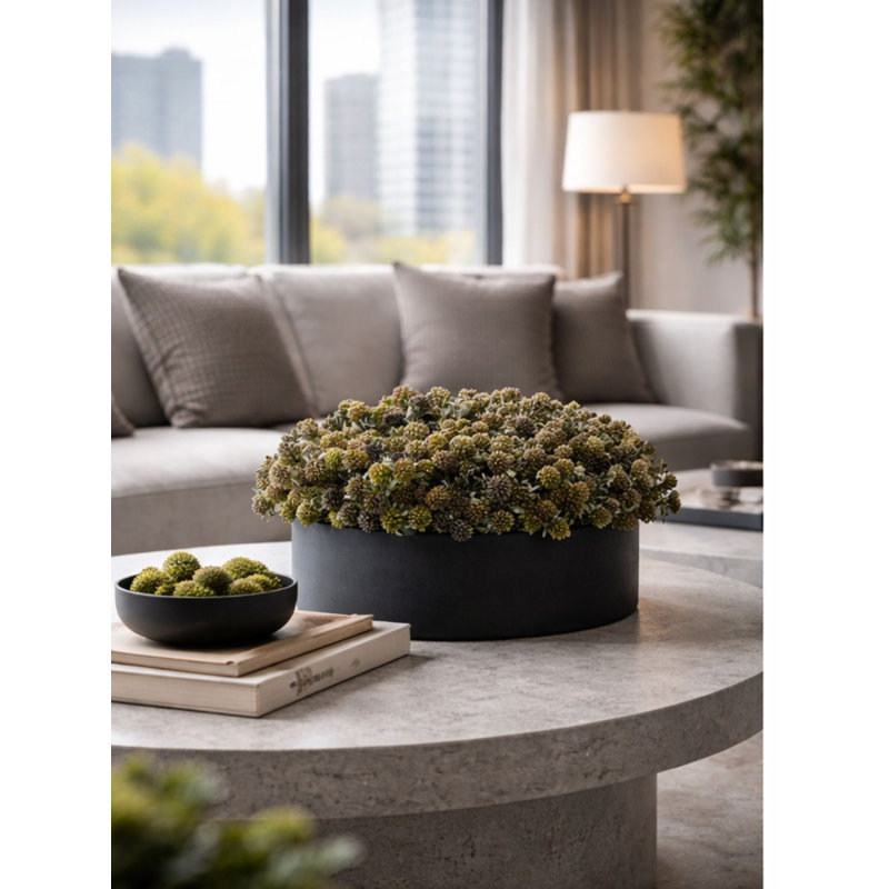 Faux Floral Arrangement in Pot
