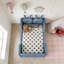 Lit plateforme tapissier simple avec coussin en lapin et rails latéraux amovibles-1296529733
