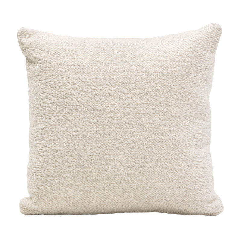 Bone Boucle 16" Square Accent Pillow Set