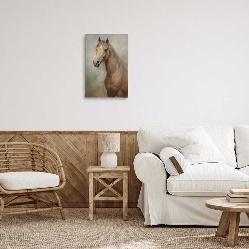 Art mural en toile brun clair par Petal Prints Design, H 24 po x l 16 po