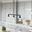 Luminaire suspendu linéaire pour îlot de cuisine à 3 lumières Galaviz-32985309-32985310-32985319