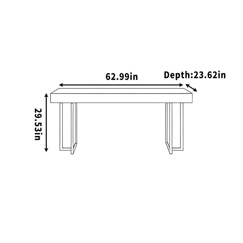 Brisco, 29.53" H x 62.99" W x 23.62" D