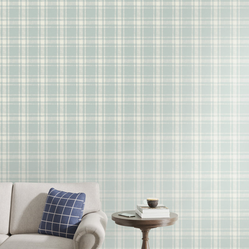 Haslet Checkered Roll, Light Blue