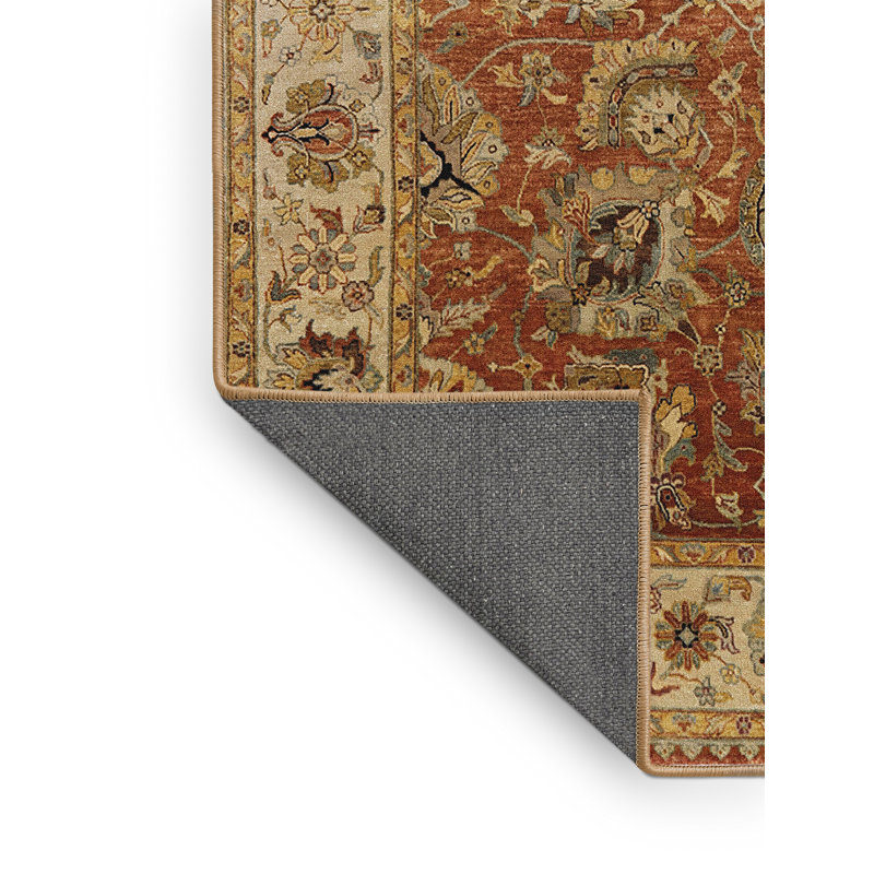 Tapis oriental jaune / brun Arakel, Rectangle 3 pi x 5 pi
