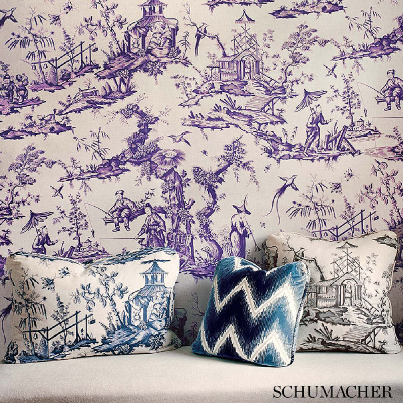 Shengyou Toile Fabric, Iris