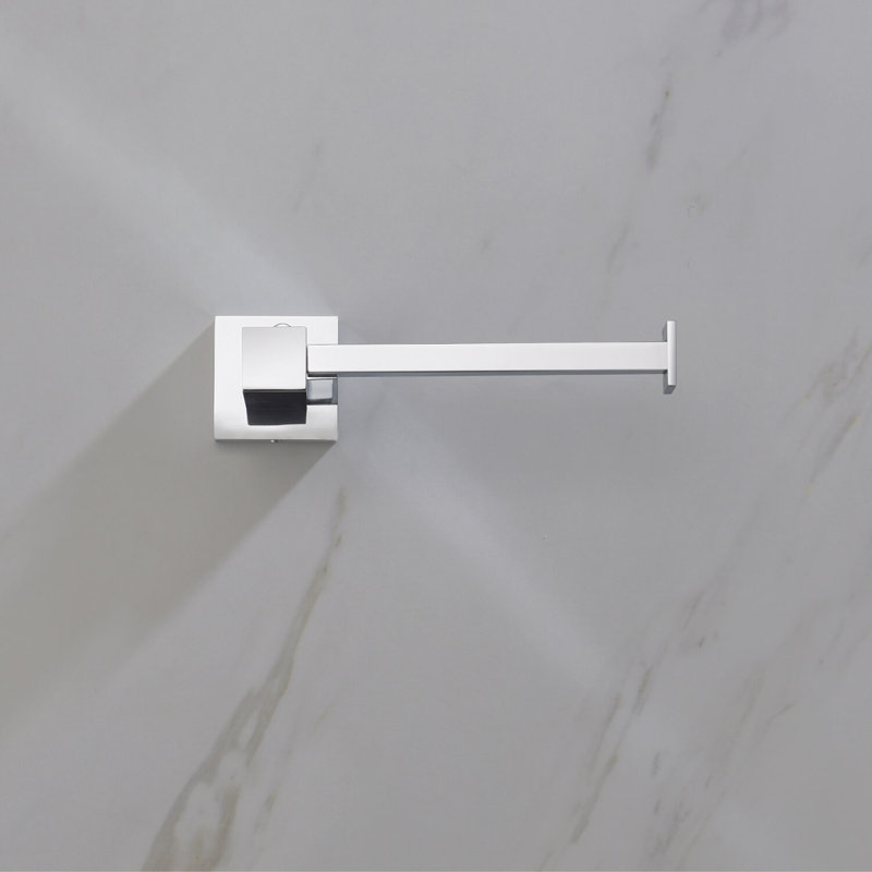 Cube Wall Mounted Toilet Paper Holder, Chrome