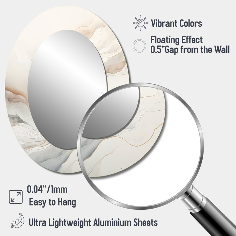 Miroir mural Rivers, 40 po x 30 po