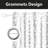 Foil Print Linen Textured Curtains, Grommet Top, 2 Panels Set-635027465