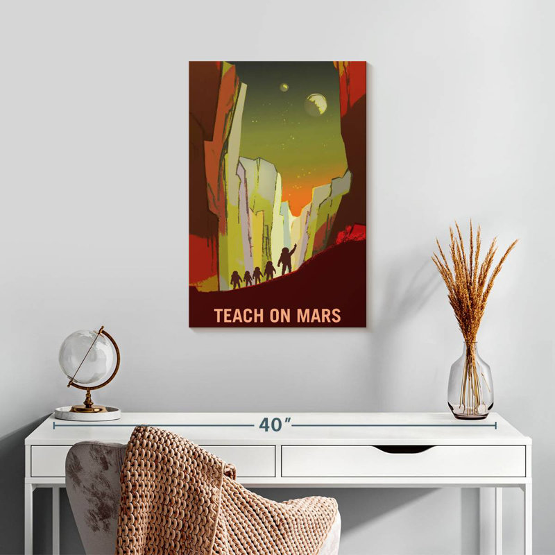 Oberle Mars Explorers Wanted Poster III, 24" H x 16" W