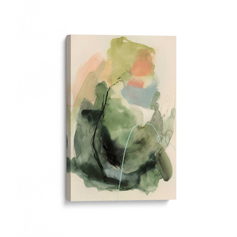 Impression sur toile, "New croissance I" par Victoria Barnes, H 18 po x l 12 po