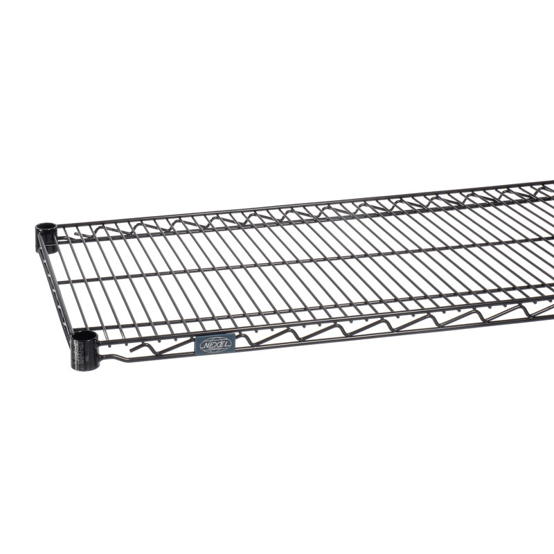 Étagère en fil de fer époxyde noir stotfold, H 1,75 po x l 24 po x P 24 po
