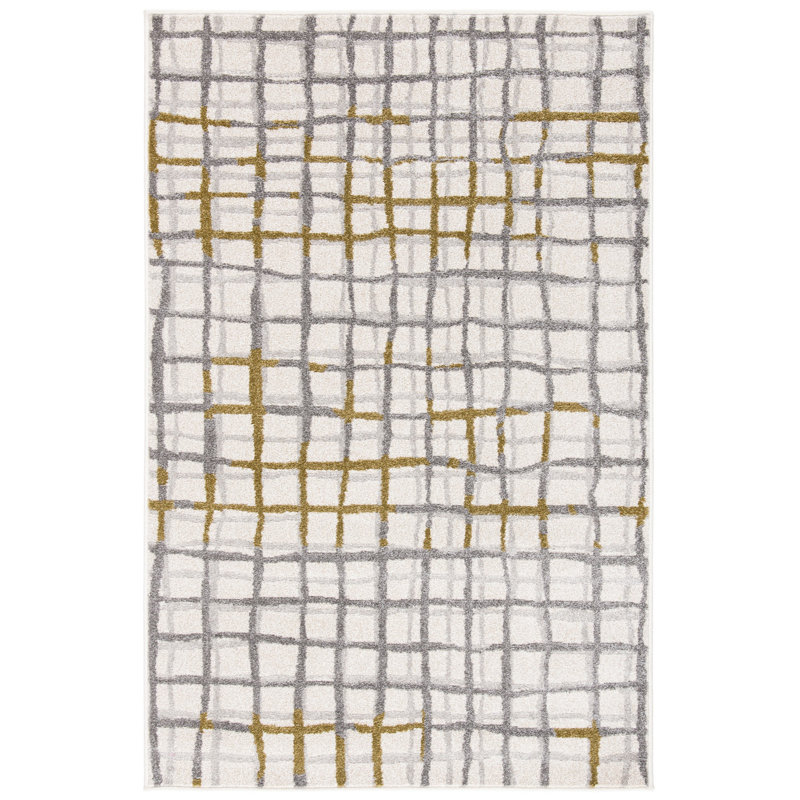 Seto Performance Abstract Rug, Rectangle 4' x 6'