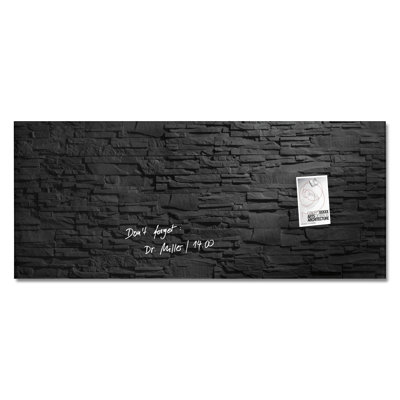 Artverum Wall Mounted Magnetic Unframed Glass Board