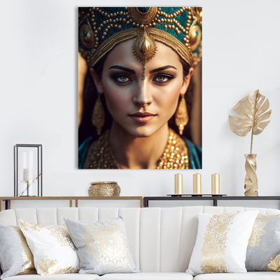 Elainie, jeune femme avec des bijoux bohémiens IV sur toile