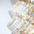 23 in. Gold 6-Light Modern Luxury Crystal Chandelier for Living Room, Dining Room & Bedroom-27812789