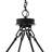 16 - Light Dimmable Wagon Wheel Chandelier