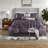 Piece Full Bedding Sets, Polyester Tufted Plum Style For Home