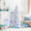 Arbre de Noël régulier blanc en PVC artificiel réaliste