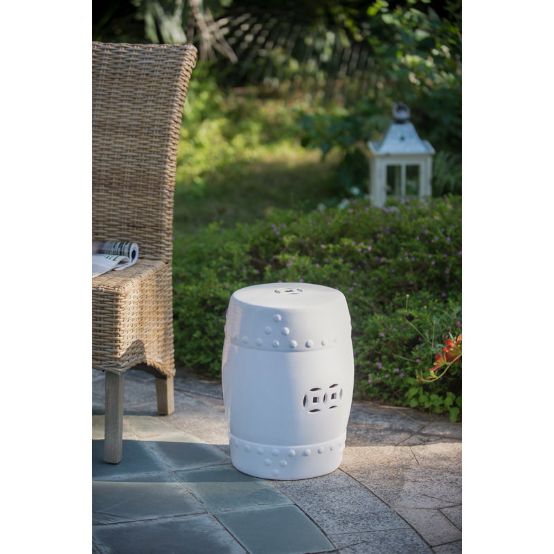 Kerens 18'' Tall Ceramic Garden Stool