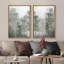 «Amboo Misty Fog Forest Tree», reproduction sur toile encadrée 2 pièces-91069380-91069381