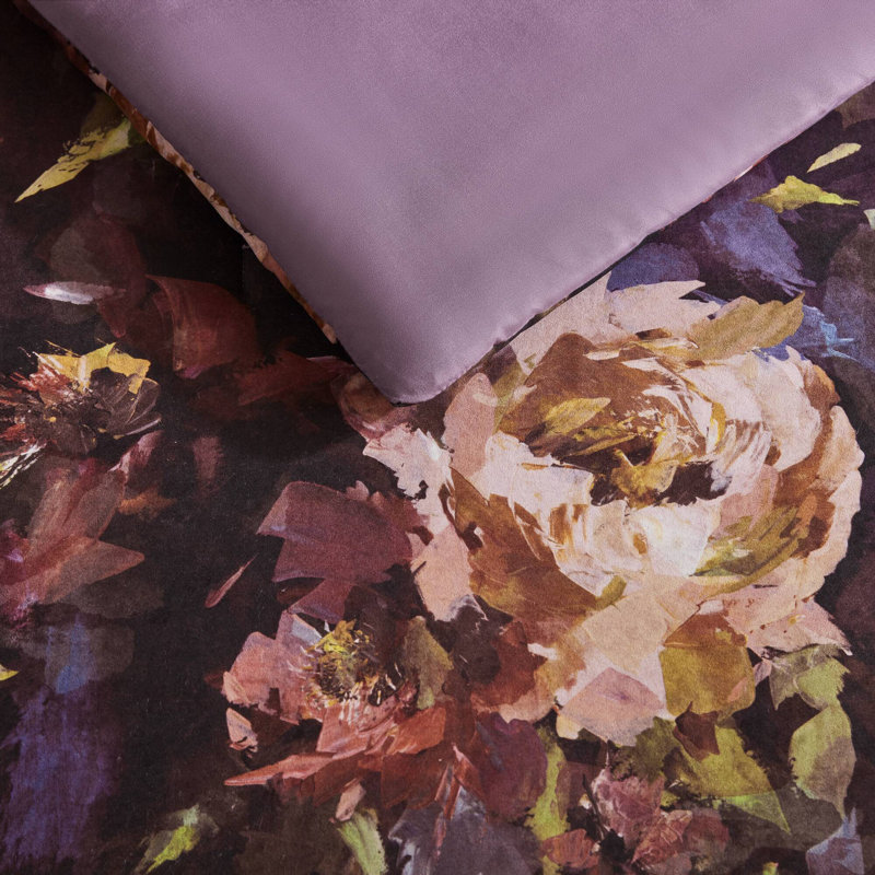 Ensembles de literie en velours luxueux, édredon grand format 4 pièces à motif floral