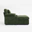 Chaise d'appoint rembourrée avec repose-pieds-474802762
