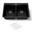 Kennon 33" L x 22" W Double Basin Dual Mount Kitchen Sink-1423384617