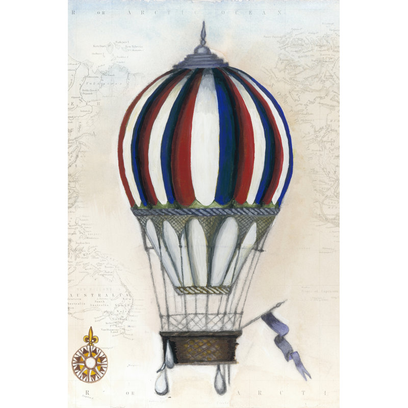 Vintage Hot Air Balloons VI by Naomi McCavitt - Wrapped Canvas Art Prints, 122cm H x 81cm W x 3.8cm D