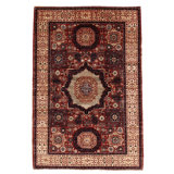 Hand-Knotted Wool RED / IVORY Area Rug