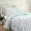 Ensemble de courtepointe à motif floral imprimé 3 pièces MarCielo ME505-102880025