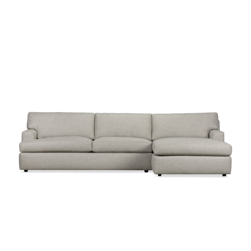 Cleo 2-Piece Upholstered Sectional, Bella Cornflower Performance Velvet, Right Hand Facing